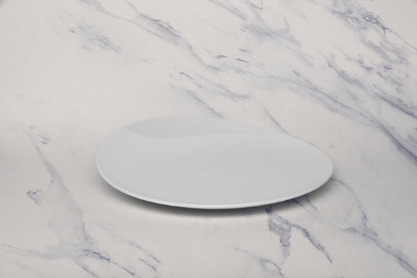 Ariane 10 5/8" Vital Coupe - Warm White Porcelain Coupe Elevated Plate - 12/Case (AVCARN000111027) - iFoodservice Online