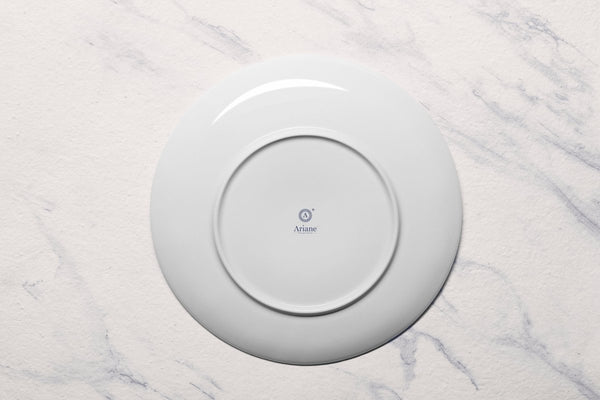 Ariane 11 3/7" Vital Coupe - Warm White Porcelain Coupe Elevated Plate - 6/Case (AVCARN000111029) - iFoodservice Online