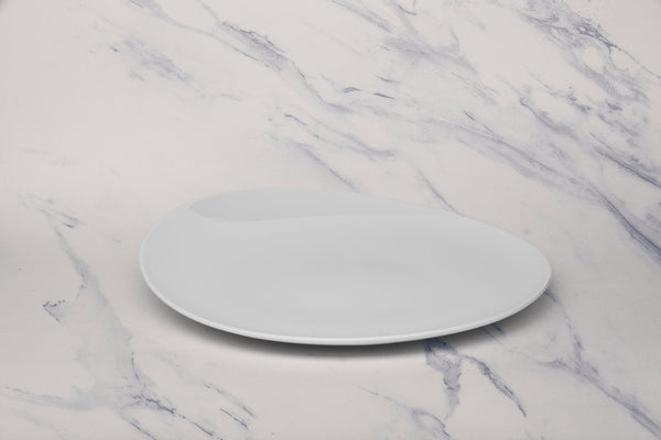 Ariane 11 3/7" Vital Coupe - Warm White Porcelain Coupe Elevated Plate - 6/Case (AVCARN000111029) - iFoodservice Online