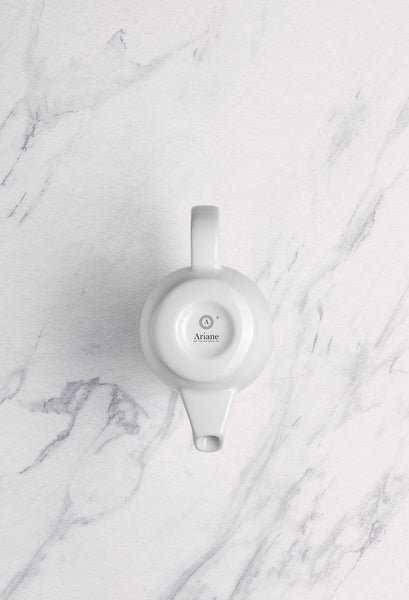 Ariane 11 5/6 Oz Vital Coupe - Warm White Porcelain Coffee Pot - 4/Case (AVCARN000061035) - iFoodservice Online