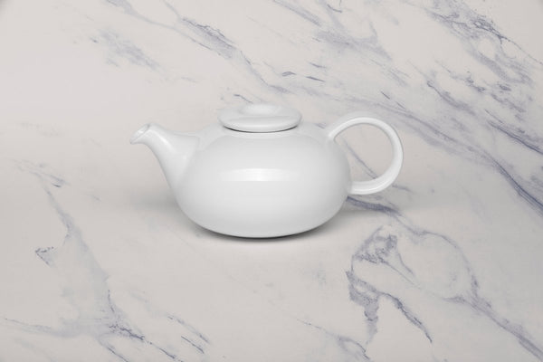 Ariane 13 1/2 Oz Vital Coupe - Warm White Porcelain Coupe Tea Pot - 4/Case (AVCARN000062040) - iFoodservice Online