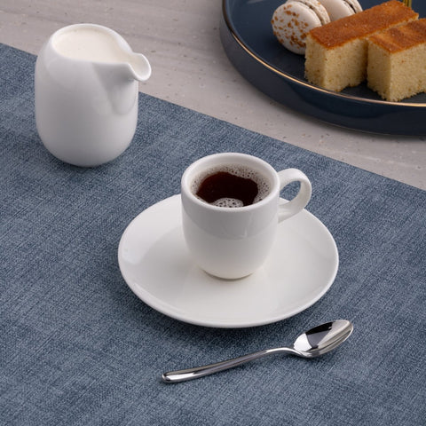 Ariane 3 Oz Vital Coupe - Warm White Porcelain Coupe Espresso Cup - 12/Case (AVCARN000044009) - iFoodservice Online