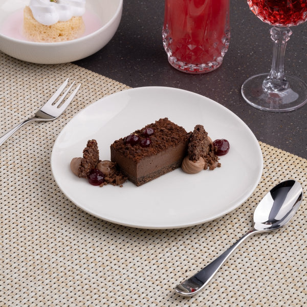 Ariane 6" Vital Coupe - Warm White Porcelain Coupe Elevated Plate - 12/Case (AVCARN000111015) - iFoodservice Online