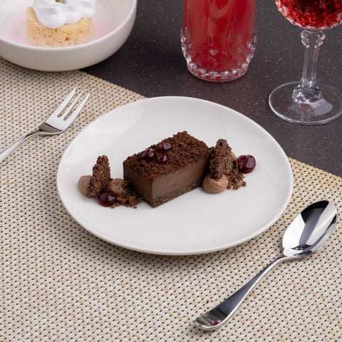 Ariane 6" Vital Coupe - Warm White Porcelain Coupe Elevated Plate - 12/Case (AVCARN000111015) - iFoodservice Online