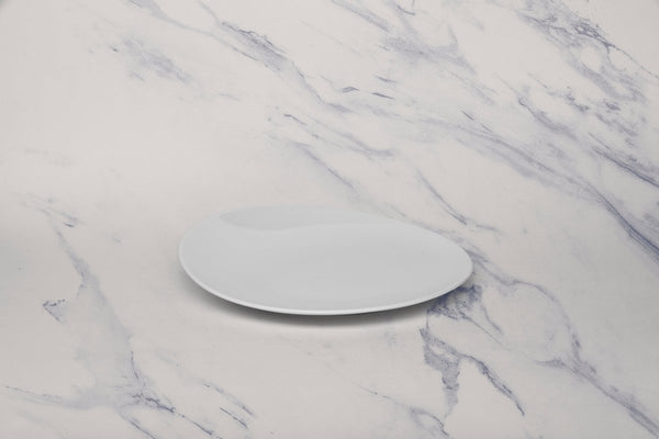 Ariane 6" Vital Coupe - Warm White Porcelain Coupe Elevated Plate - 12/Case (AVCARN000111015) - iFoodservice Online