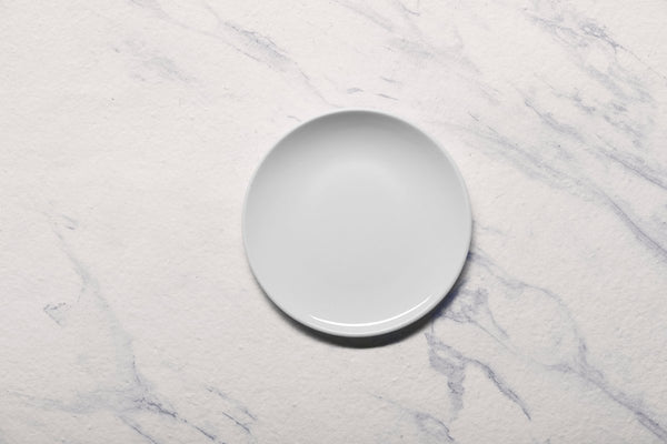 Ariane 6" Vital Coupe - Warm White Porcelain Coupe Elevated Plate - 12/Case (AVCARN000111015) - iFoodservice Online