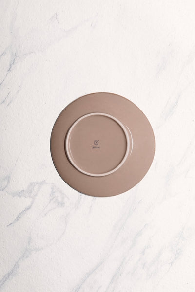 Ariane 8 1/4" Splash Beige Porcelain Coupe Elevated Plate - 12/Case (AVCARN257111021) - iFoodservice Online