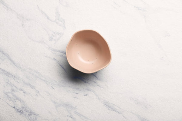 Ariane Earth 3 3/4 '' Earth - Dark Sand Dots Porcelain Bowl - 12/Case (AERARN512022010) - iFoodservice Online