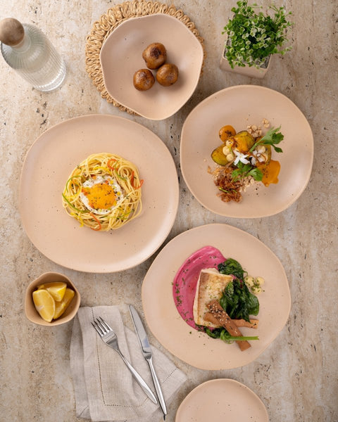 Ariane Earth 3 Oz Creamy Sand Dots Porcelain Expresso Cup - 12/Case (AERARN512044009) - iFoodservice Online