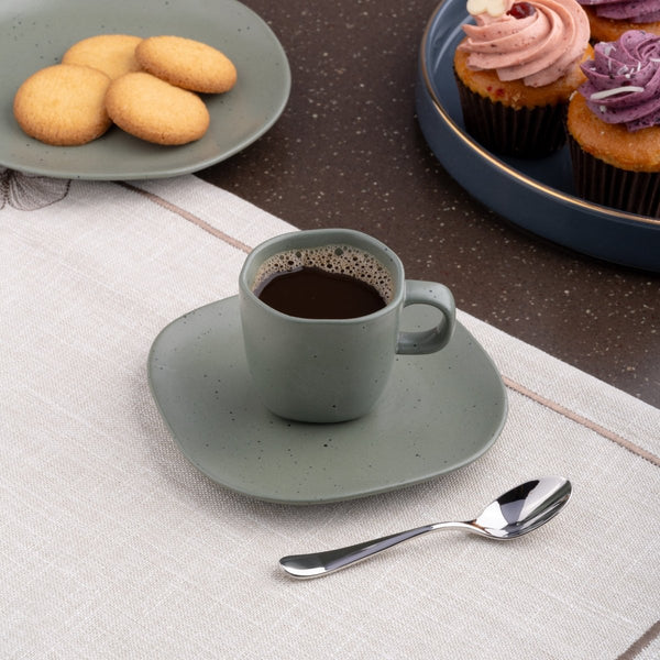 Ariane Earth 3 Oz Silver Dots Porcelain Expresso Cup - 12/Case (AERARN511044009) - iFoodservice Online