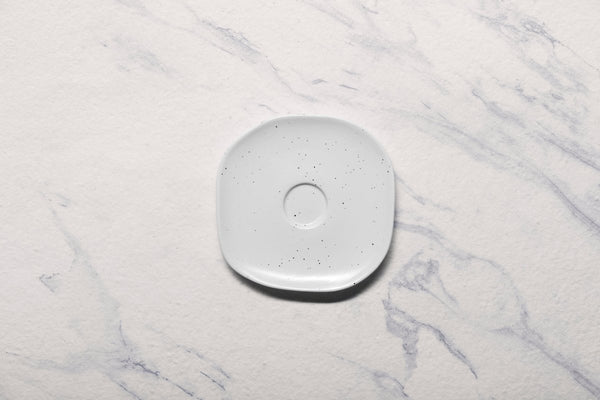 Ariane Earth 5 1/8" Earth - Linen White Porcelain Saucer - 12/Case (AERARN508014013) - iFoodservice Online