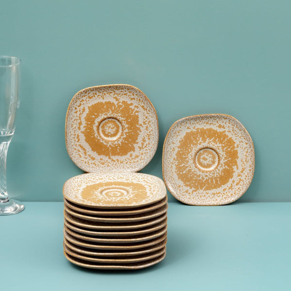 Ariane Earth 5 1/8" Mohenjodaro Porcelain Saucer - 12/Case (AERARNC98014013) - iFoodservice Online