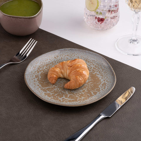 Ariane Earth 6 2/7" Mohenjodaro Porcelain Flate Plate - 12/Case (AERARNC98011016) - iFoodservice Online