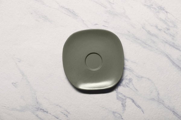 Ariane Earth 6" Silver Porcelain Saucer - 12/Case (AERARN511014015) - iFoodservice Online