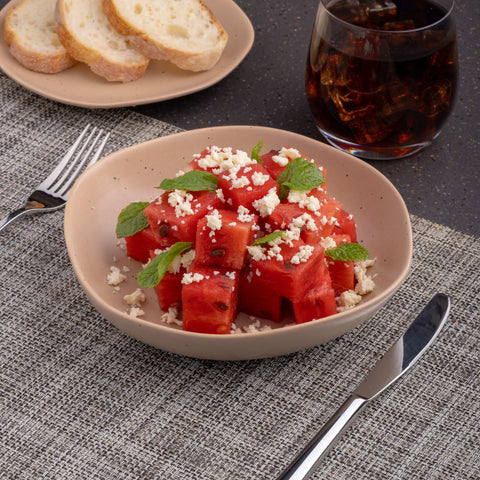 Ariane Earth 7 1/2" Earth - Dark Sand Dots Porcelain Deep Plate - 6/Case (AERARN512012019) - iFoodservice Online