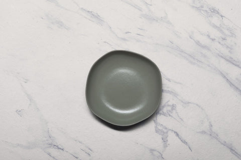 Ariane Earth 7 1/2" Earth - Mist Silver Porcelain Deep Plate - 6/Case (AERARN511012019) - iFoodservice Online