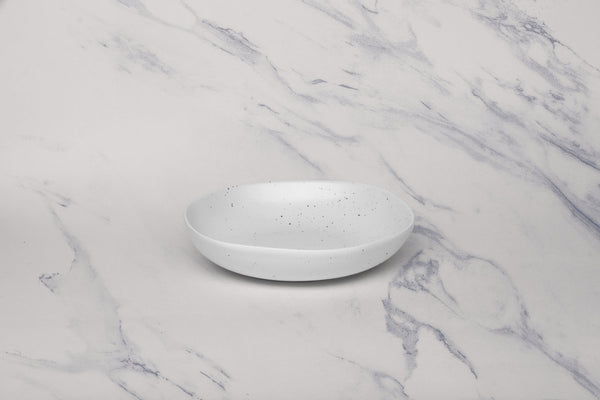 Ariane Earth 9" Earth - Linen White Porcelain Deep Plate - 6/Case (AERARN508012023) - iFoodservice Online