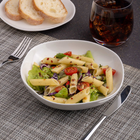 Ariane Earth 9" Earth - Warm White Porcelain Deep Plate - 6/Case (AERARN000012023) - iFoodservice Online