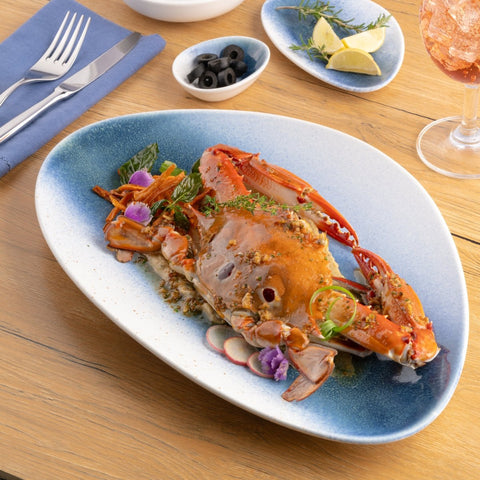 Ariane Island 14 4/7" Lir Porcelain Triangle Plate - 6/Case (AISARND65011037) - iFoodservice Online