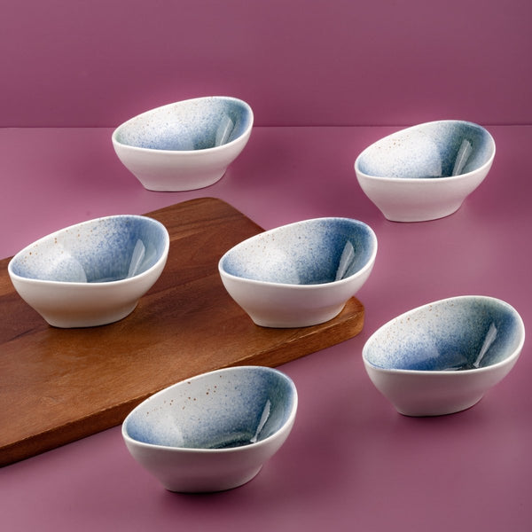 Ariane Island 5 1/2" Lir Porcelain Triangle Bowl - 8/Case (AISARND65022014) - iFoodservice Online