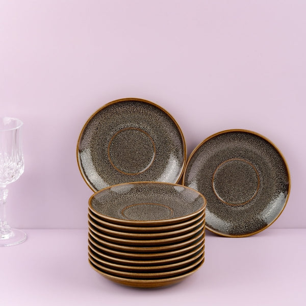 Ariane Juliet 6" Freckles Porcelain Tea Saucer - 12/Case (AJLARNC97014001) - iFoodservice Online