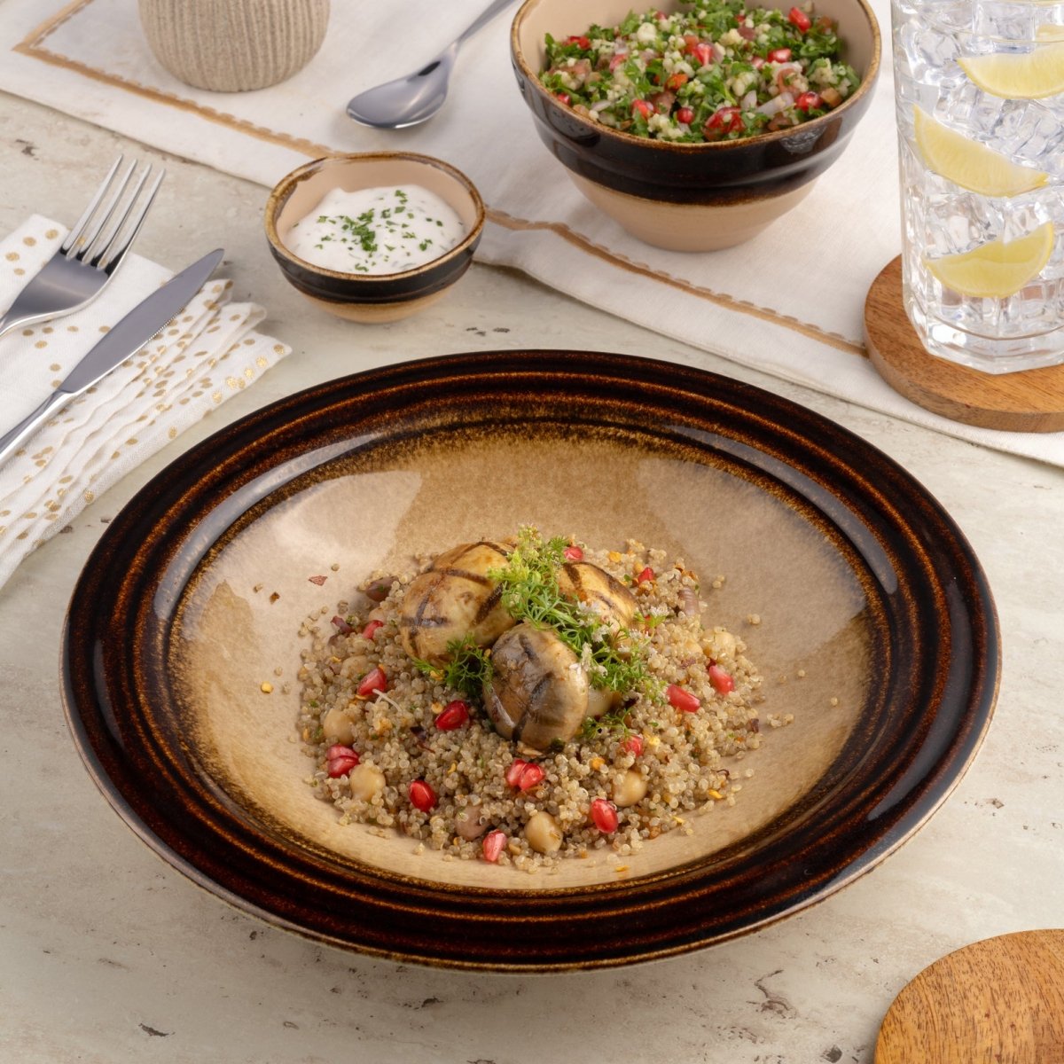 Ariane Laps 10 1/4" Sahara Porcelain Deep Plate - 6/Case (ALPARND63012026) - iFoodservice Online