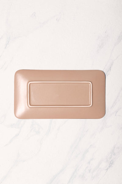 Ariane Laps 11'' x 6'' Splash Denim Porcelain Rectangle Platter - 6/Case (ALPARND53011004) - iFoodservice Online