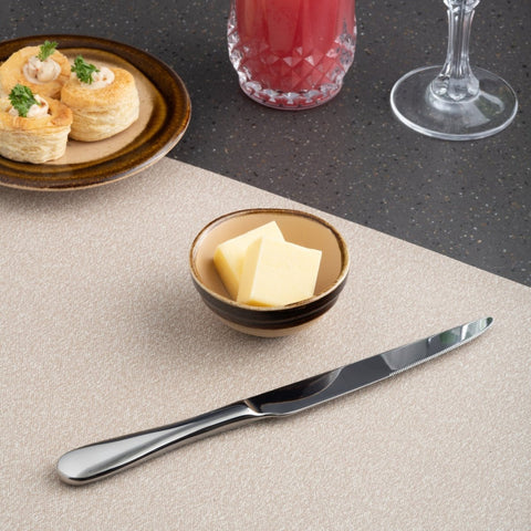 Ariane Laps 2 3/4" x 1 3/8" Sahara Gray Porcelain Butter Ramekin - 12/Case (ALPARND63075001) - iFoodservice Online