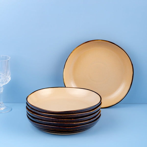 Ariane Laps 6 2/7" Sahara Porcelain Bowl - 6/Case (ALPARND63022016) - iFoodservice Online