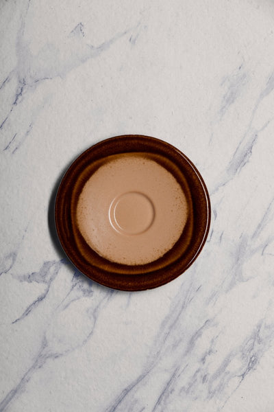 Ariane Laps 6 2/7" Sahara Porcelain Saucer - 12/Case (ALPARND63014016) - iFoodservice Online