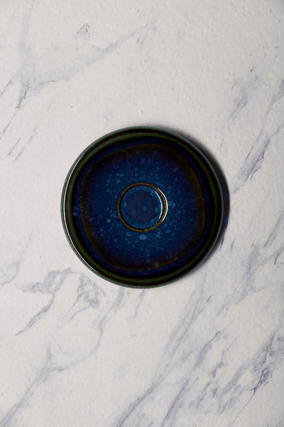 Ariane Laps 6 2/7" Splash Denim Porcelain Saucer - 12/Case (ALPARND53014016) - iFoodservice Online