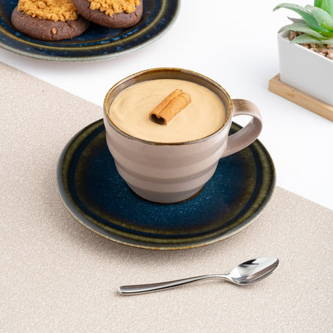 Ariane Laps 7 7/9 Oz Splash Denim Porcelain Cup - 12/Case (ALPARND53044023) - iFoodservice Online