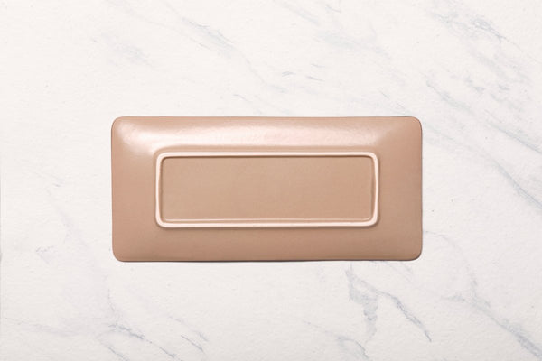 Ariane Laps 8 1/4'' x 5 1/8'' Splash Denim Porcelain Rectangle Platter - 6/Case (ALPARND53011005) - iFoodservice Online