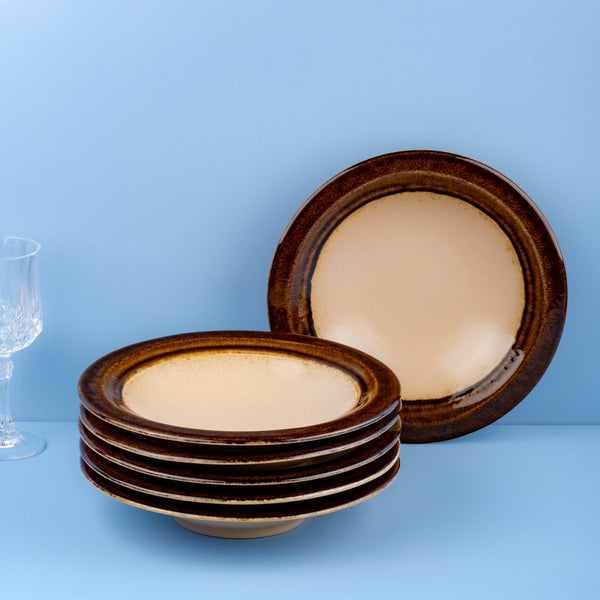 Ariane Laps 9" Sahara Light Yellow Porcelain Deep Plate - 6/Case (ALPARND63012023) - iFoodservice Online