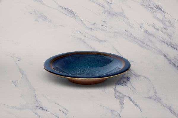 Ariane Laps 9" Splash Denim Porcelain Deep Plate - 6/Case (ALPARND53012023) - iFoodservice Online