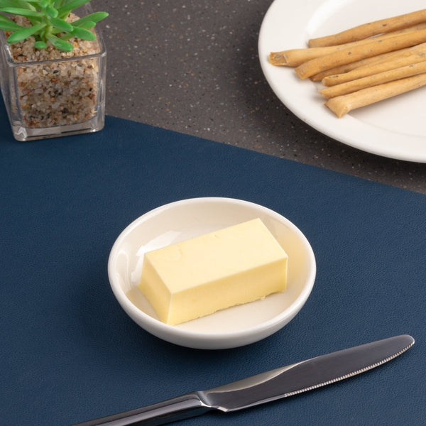 Ariane Miniature 3 1/7" x 1" White Porcelain Round Bowl With Rim - 18/Case (AMNARN000101027) - iFoodservice Online