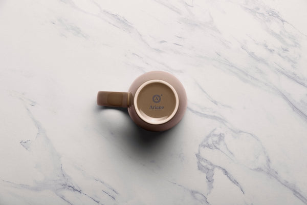Ariane Prime 10 1/7 Oz Splash Beige Porcelain Mug - 6/Case (APRARN257054030) - iFoodservice Online