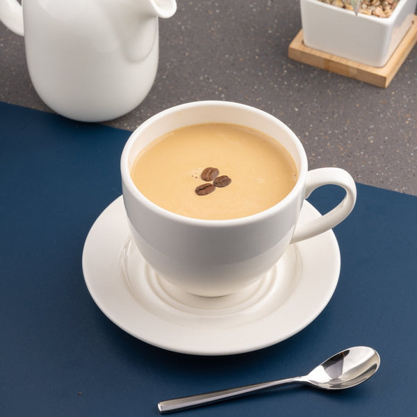 Ariane Prime 11 1/2 Oz Prime - Warm White Porcelain Italian Cup - 6/Case (APRARN000044034) - iFoodservice Online