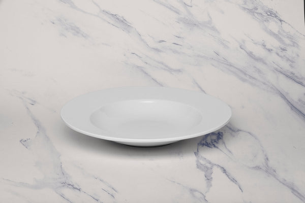 Ariane Prime 11 4/5" White Orba Porcelain Deep Plate - 6/Case (APRARN121012030) - iFoodservice Online