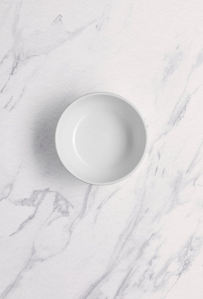 Ariane Prime 3 1/2" Twister Mokka White & Brown Porcelain Bowl - 12/Case (APRANS263022009) - iFoodservice Online