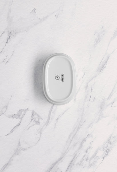 Ariane Prime 3 1/2" x 2" White Eclipse Porcelain Sugar Pack Holder - 12/Case (APRARN120077001) - iFoodservice Online