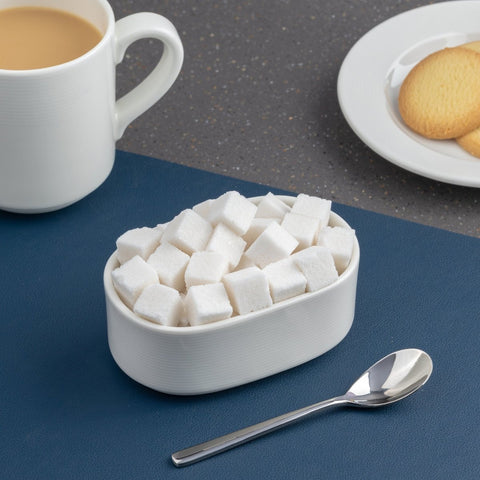 Ariane Prime 3 1/2" x 2" White Orba Porcelain Sugar Pack Holder - 12/Case (APRARN121077001) - iFoodservice Online