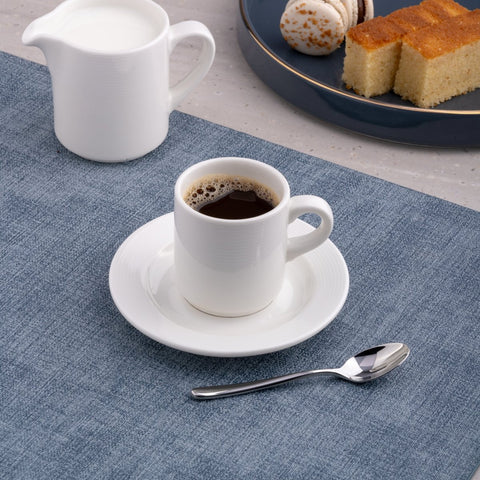 Ariane Prime 3 Oz Orba White Porcelain Stackable Espresso Cup - 12/Case (APRARN121043009) - iFoodservice Online