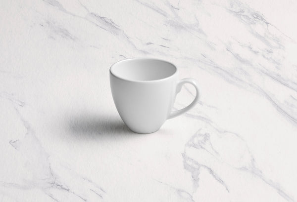 Ariane Prime 3 Oz Prime - Warm White Porcelain Italian Cup - 12/Case (APRARN000044009) - iFoodservice Online