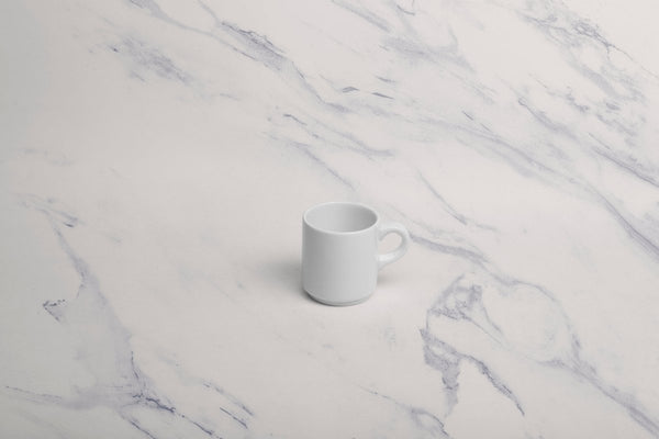 Ariane Prime 3 Oz Prime - Warm White Porcelain Stackable Espresso Cup - 12/Case (APRARN000043009) - iFoodservice Online