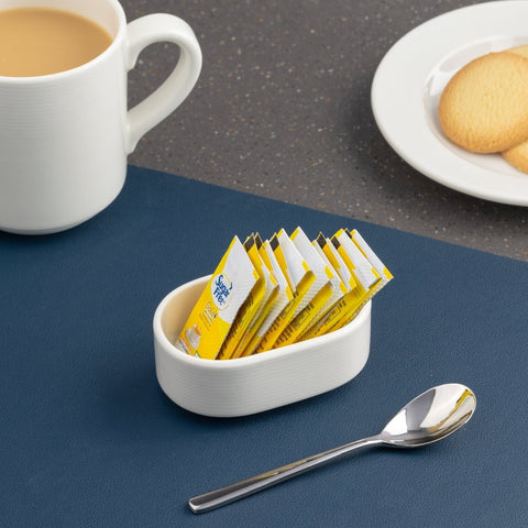 Ariane Prime 4 1/3" White Porcelain Sugar Pack Holder - 12/Case (APRARN121077002) - iFoodservice Online