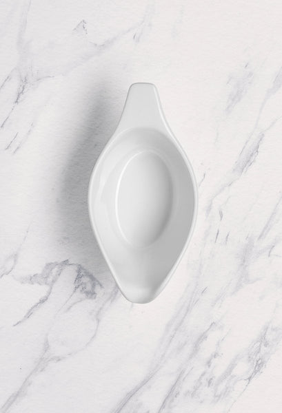 Ariane Prime 4 5/7" Prime - Warm White Porcelain Gravy Boat - 12/Case (APRARN000033012) - iFoodservice Online