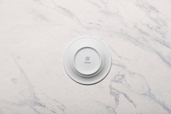 Ariane Prime 5 1/8" Orba White Porcelain Saucer - 12/Case (APRARN121014013) - iFoodservice Online