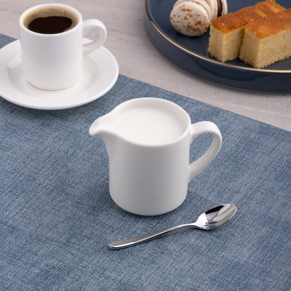 Ariane Prime 5 Oz Orba Porcelain Creamer With Handle - 12/Case (APRARN121064015) - iFoodservice Online