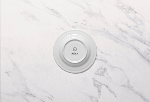 Ariane Prime 6 2/3" White Eclipse Porcelain Saucer - 12/Case (APRARN120014017) - iFoodservice Online